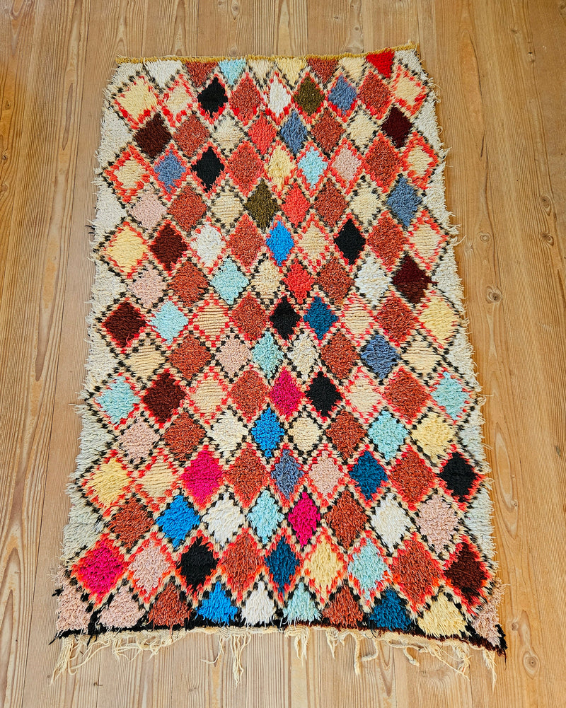 Marokkansk vintage gulvtæppe 115x195 cm
