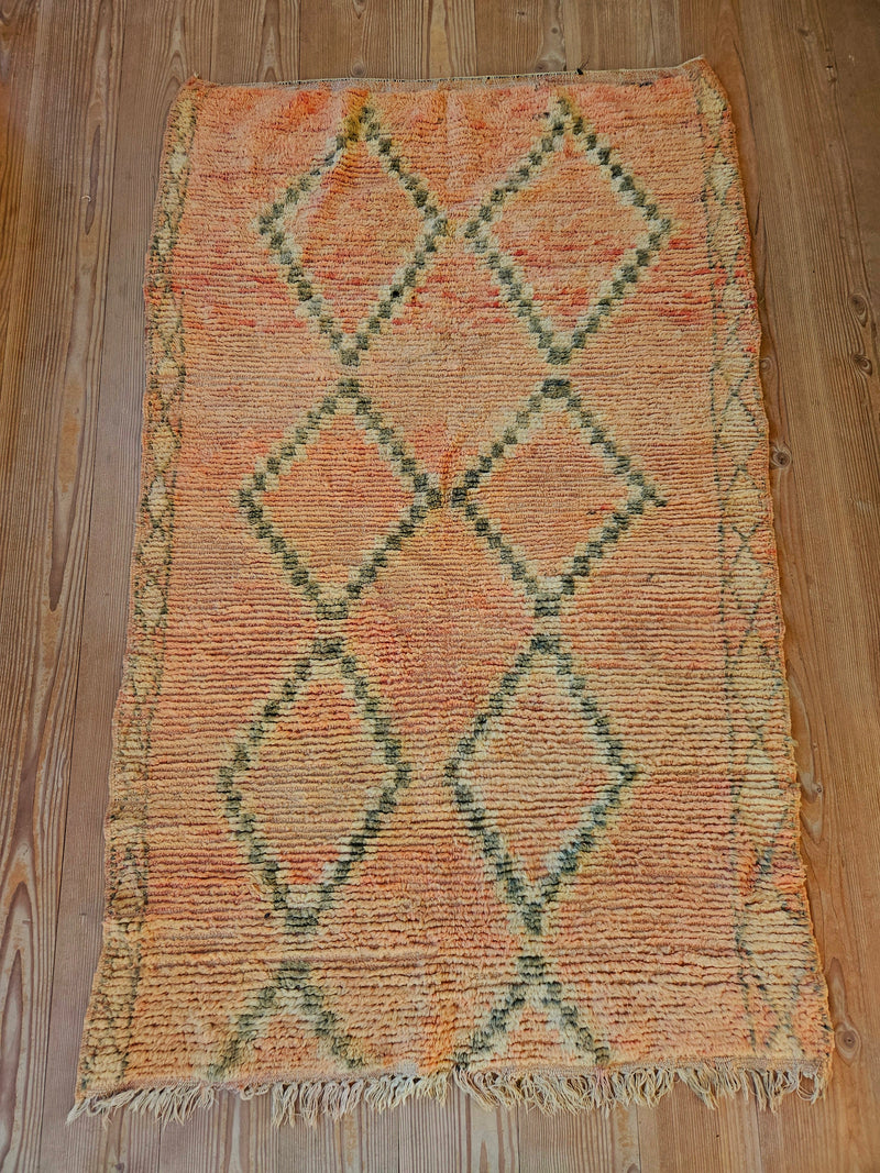 Marokkansk vintage gulvtæppe 130x220 cm