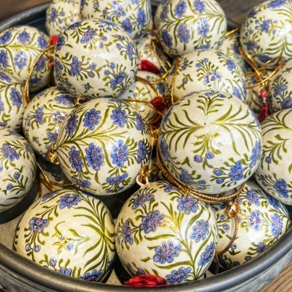 Håndmalet julekugle 6 cm