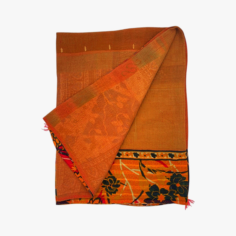 Sari Kantha tæppe 140x210 cm