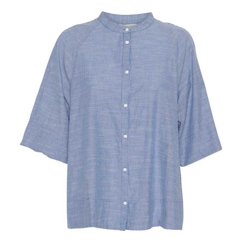Abu Dhabi short shirt Medium Stribe Blue