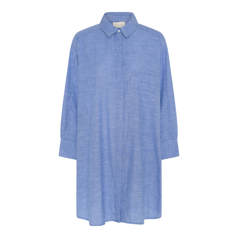 Lyon skjorte Medium Blue Stripe