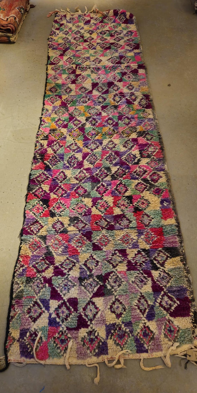 Marokkansk vintage gulvtæppe 90x310 cm