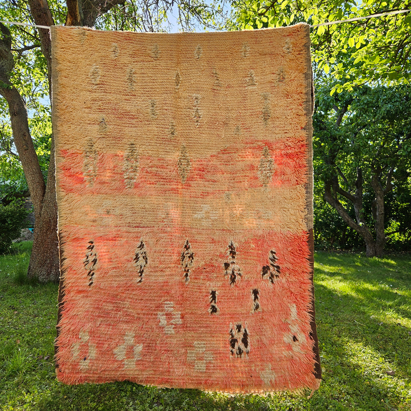 Marokkansk vintage gulvtæppe 130x235 cm