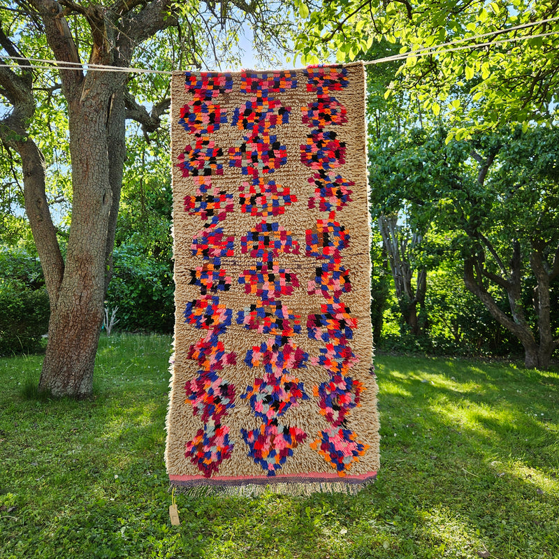 Marokkansk vintage gulvtæppe 72x295 cm