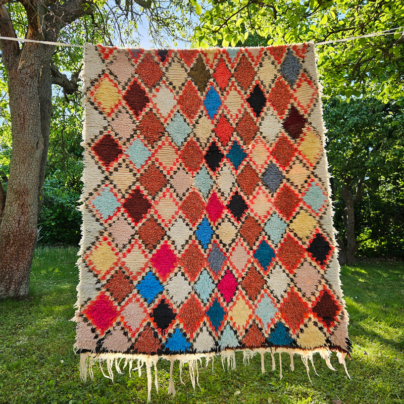 Marokkansk vintage gulvtæppe 115x195 cm