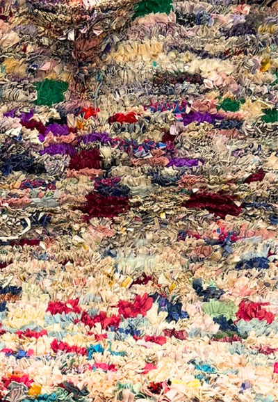 Marokkansk Boucheroite vintage gulvtæppe 130x180 cm