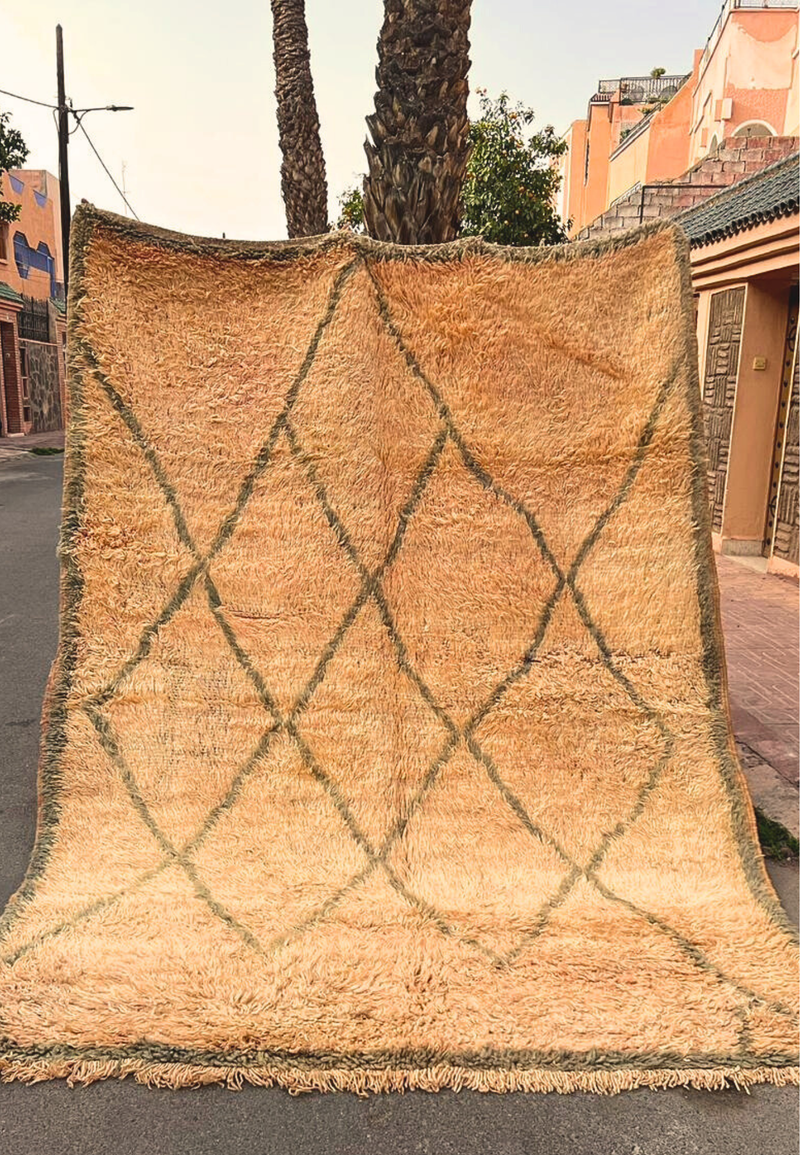 Marokkansk vintage gulvtæppe 210x290 cm