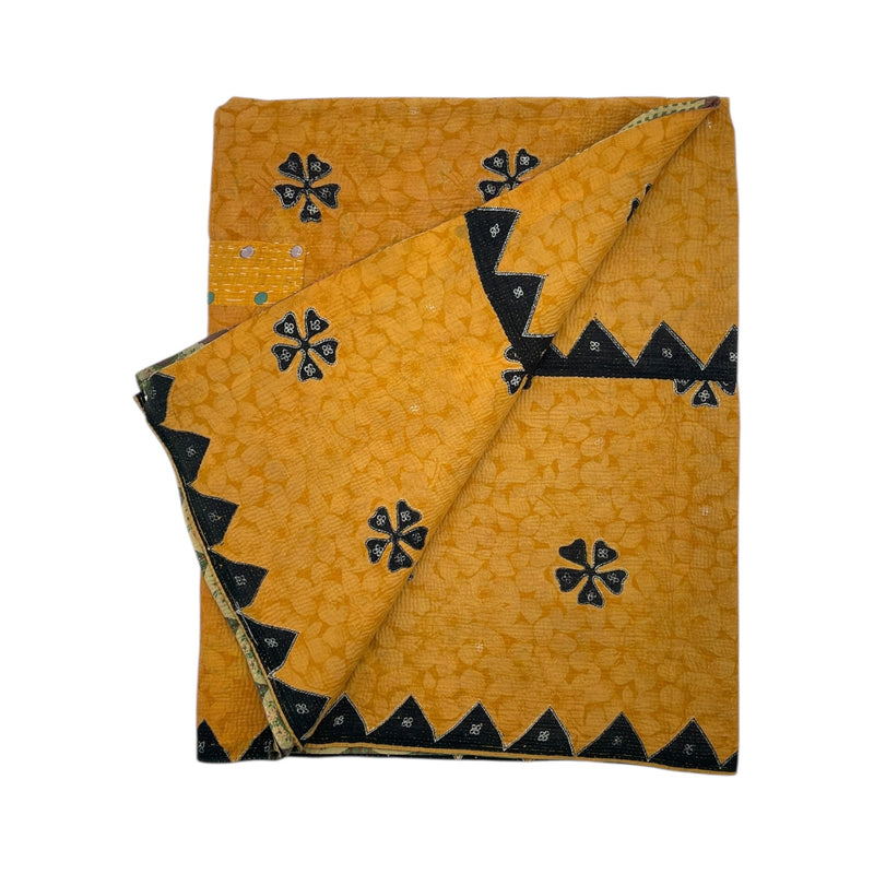 Sari Kantha tæppe 136x216 cm