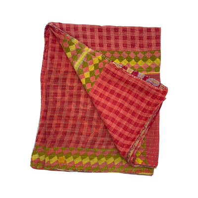 Sari Kantha tæppe 140x220 cm