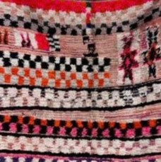 Marokkansk Boucheroite vintage gulvtæppe 130x230 cm