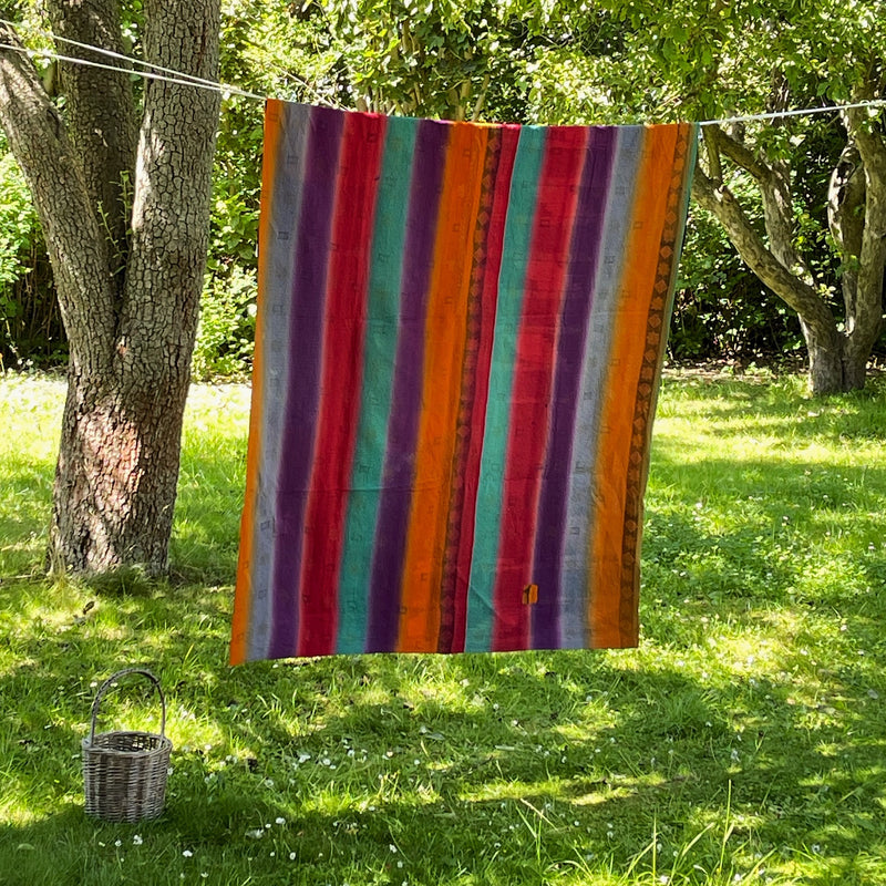 Sari Kantha tæppe