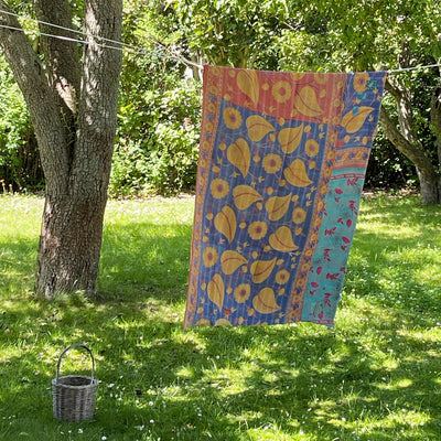 Sari Kantha tæppe