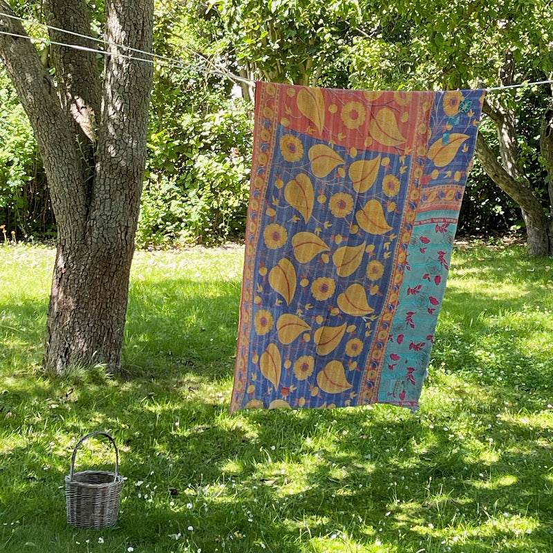 Sari Kantha tæppe