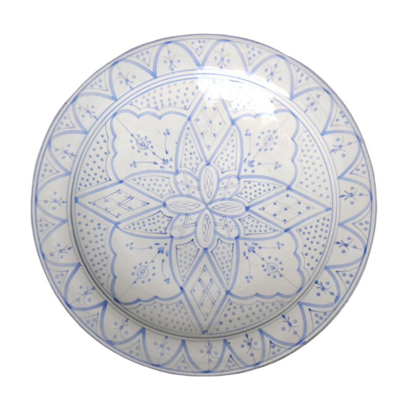 Keramik fad fv. lyseblå