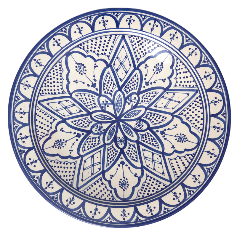 Keramik fad fv. mørkeblå