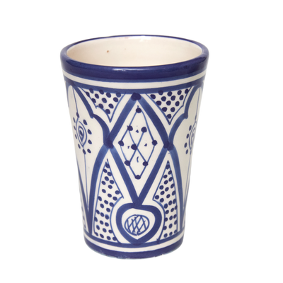 Keramik krus fv. mørkeblå