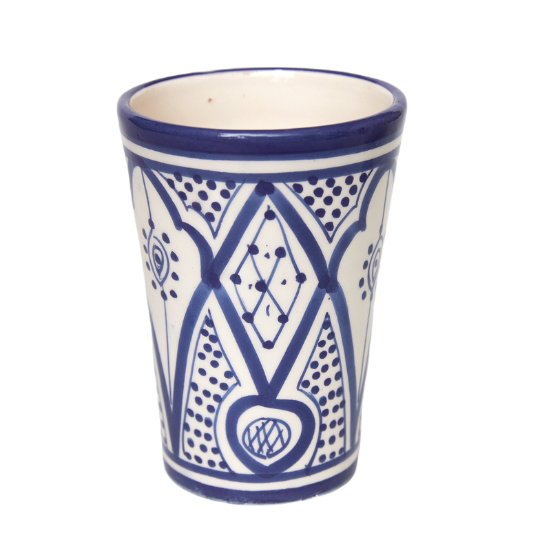 Keramik krus fv. mørkeblå