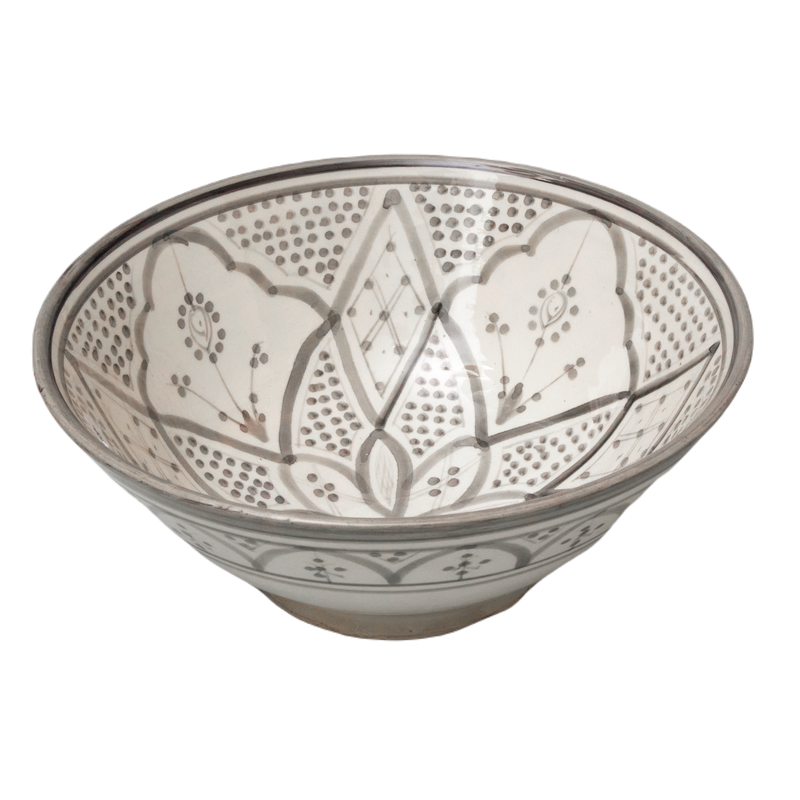 Keramik skål fv. lysegrå